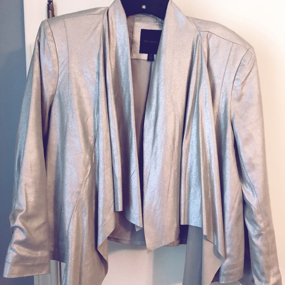 Shimmery tan suede Jacket • VEUC!